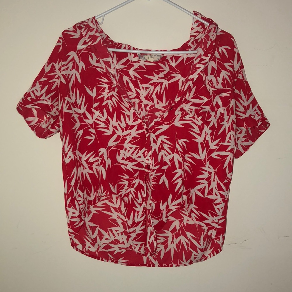 Flowy tropical top
